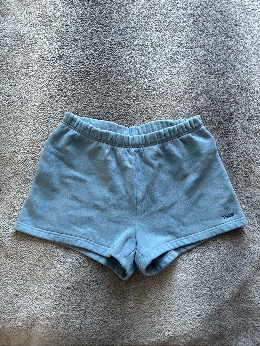 TNA Sky Blue Women's Fleece Athletic Shorts